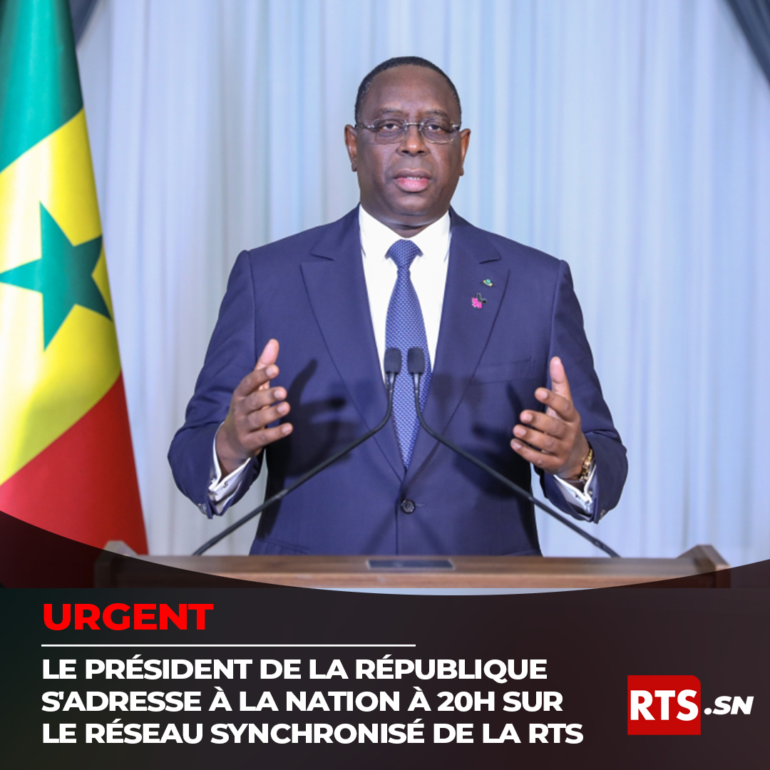 Adresse à la Nation du président de la République sénégalaise.