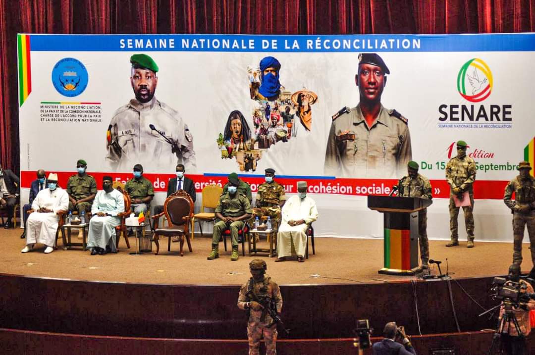 Assimi Goïta donne le top pour le lancement officiel de la Semaine nationale de la Réconciliation au Mali.